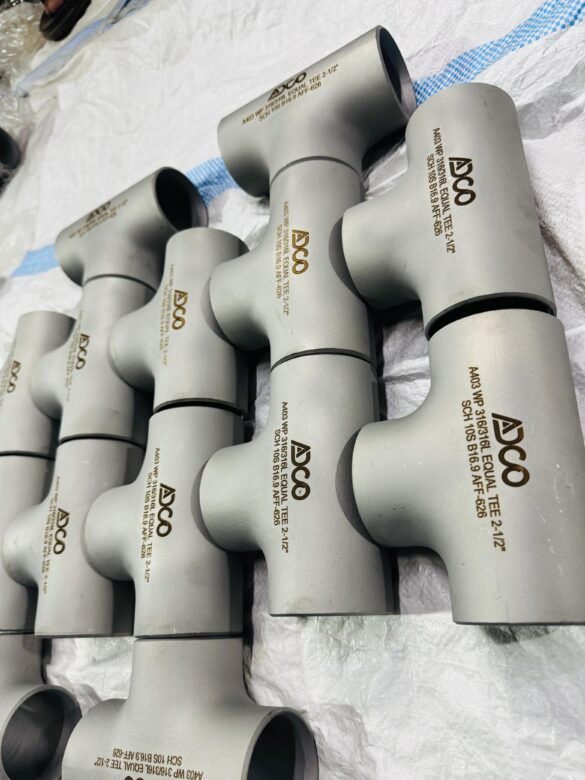 asme b16 9 buttweld tee img1