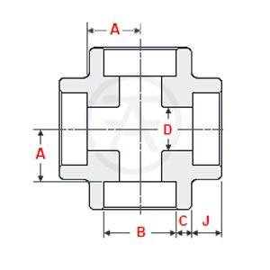 ASME B16.11 Cross - Socket Weld - Dimensions ASME B16.11 Cross - Socket Weld - Dimensions