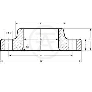 ASME B16.5 Lap Joint Flange - Dimensions Chart ASME B16.5 Lap Joint Flange - Dimensions Chart