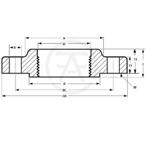 ASME B16.5 Threaded Flange - Dimensions Chart ASME B16.5 Threaded Flange - Dimensions Chart
